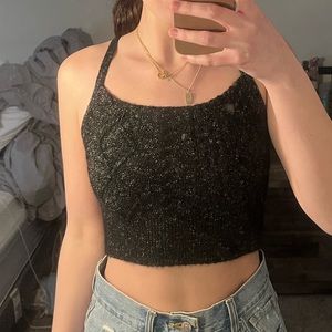 Free people knit cropped tank